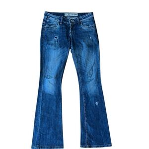 LTB  Flare Wide Leg Vintage Jeans with Distressed Look